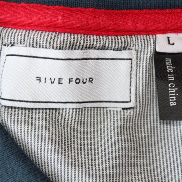 Blue/Black Short Sleeve Polo Shirt ~L~ - Picture 7 of 8